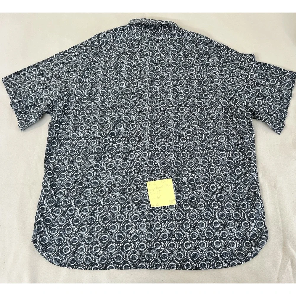 Jospeh Abboud Shirt Linen Blue‎ Beachy Stylish Vacationcore Travel Sz XXL NWT - Picture 7 of 7
